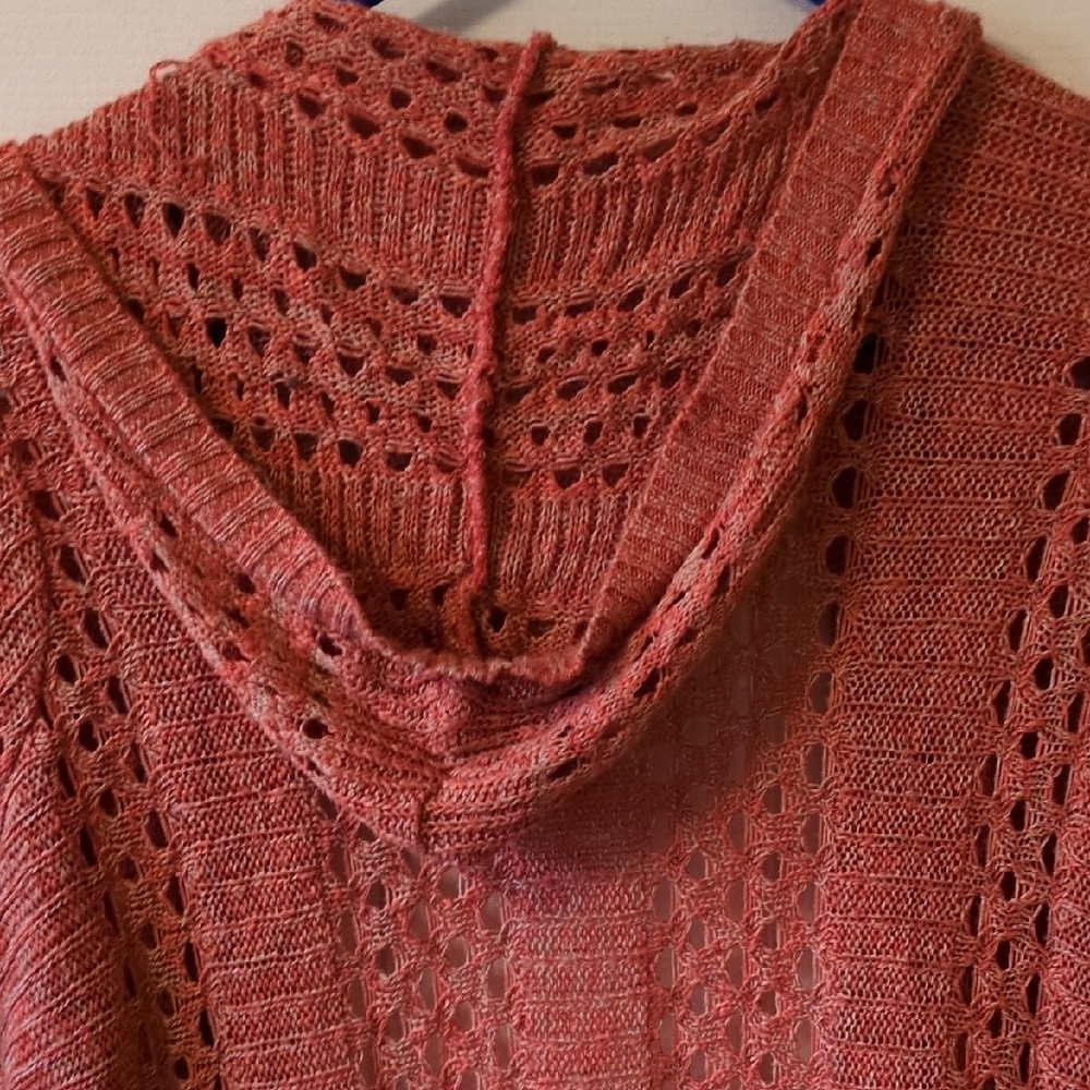 Maurices Pink Cable Knit Cardigan Sweater - Picture 3 of 5